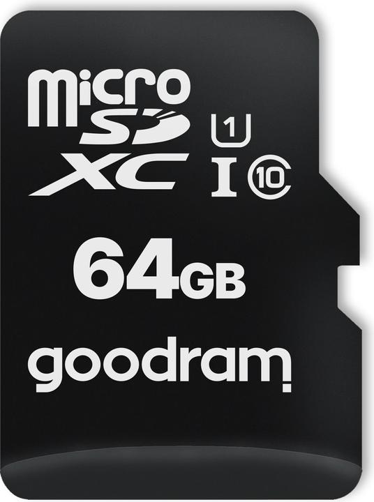 Actual product image Goodram All in one M1A4-0640R12 memory card 64 GB MicroSDXC Class 10 UHS-I+ The - Extend (64 GB, microSDXC, U1, UHS-I)