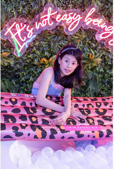Produktbild Swim Essentials Luftmatratze Rose Gold Leopard