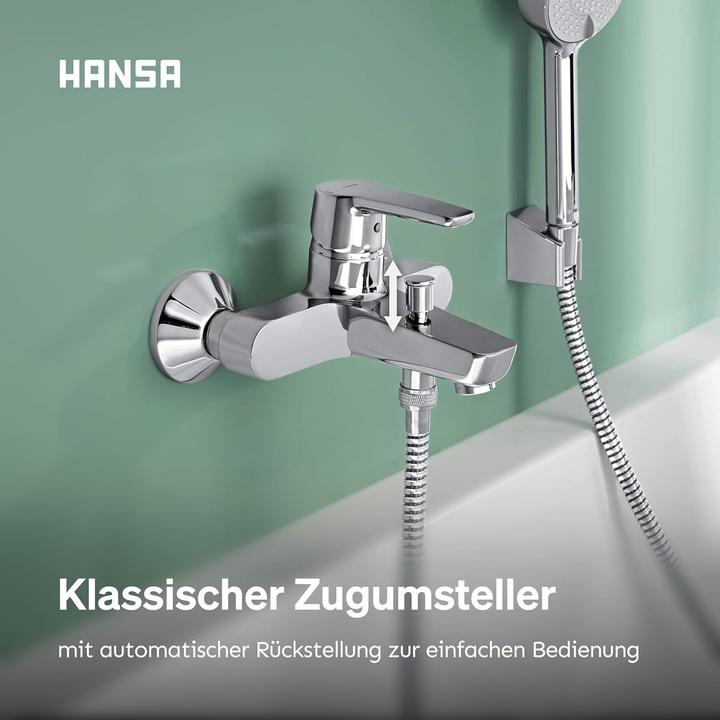 Produktbild Hansa Armaturen GmbH Wannen-Hebelmischer Hansapolo neu Wandmontage verchromt