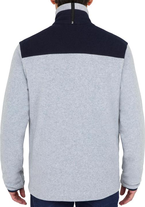 Actual product image Tribord Fleecejacke Segeln Herren warm Sailing 100 grau/marineblau (4XL)