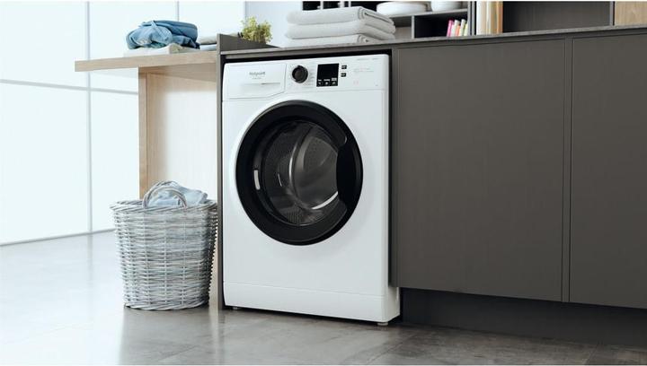 Image du produit Hotpoint NF825WK FR Lave-linge à chargement frontal 8 kg 1400 tr/min B Blanc (8 kg, Gauche)