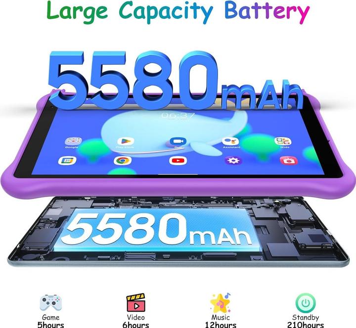Produktbild Blackview Tab 50 Kids (8", 64 GB, Purple)