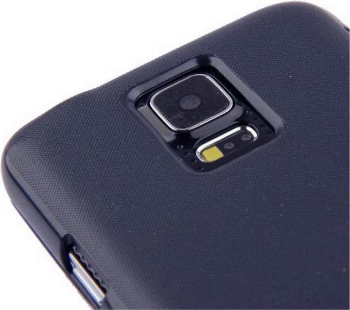 Produktbild König Design Handyhülle Tasche für Samsung Galaxy S5 / S5 Neo dunkelblau gebürstet (Samsung Galaxy S5)