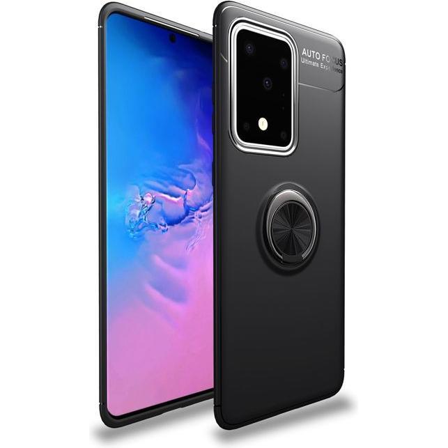 MU Style Kickstand Series Softcase (Samsung Galaxy S20 Ultra), Smartphone Hülle, Schwarz