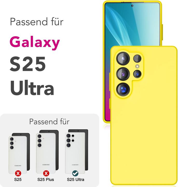 Produktbild Nalia Phoenix - Abwischbare Flüssigsilikon Hülle - Easy Clean Liquid Silicone Cover (Samsung Galaxy S25 Ultra)