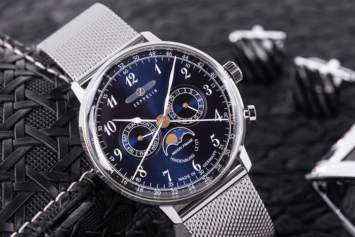 Image du produit Zeppelin LZ129 Hindenburg 7036M-3 Montre à quartz bleu (259102) (Montre analogique, 40 mm)
