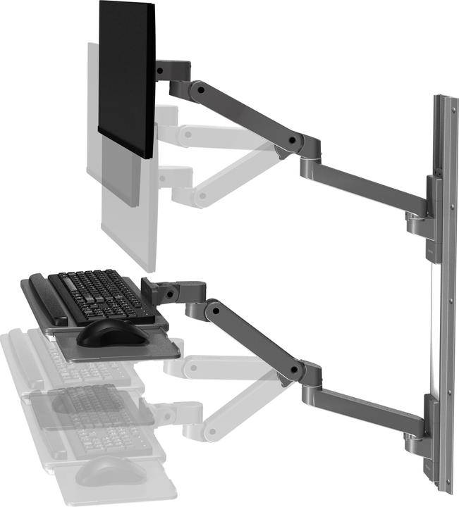 Image du produit Ergotron LX PRO ARM WALL MOUNT SYSTEM darkgrey (Mur, 34")