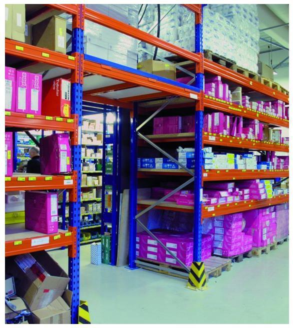 Actual product image Basic pallet racking depth 1100 mm