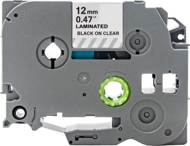 Produktbild Hermex Alternatives Etikettenband zu Brother TZe-131 Beschriftungsband (1.20 cm, Schwarz, Transparent)