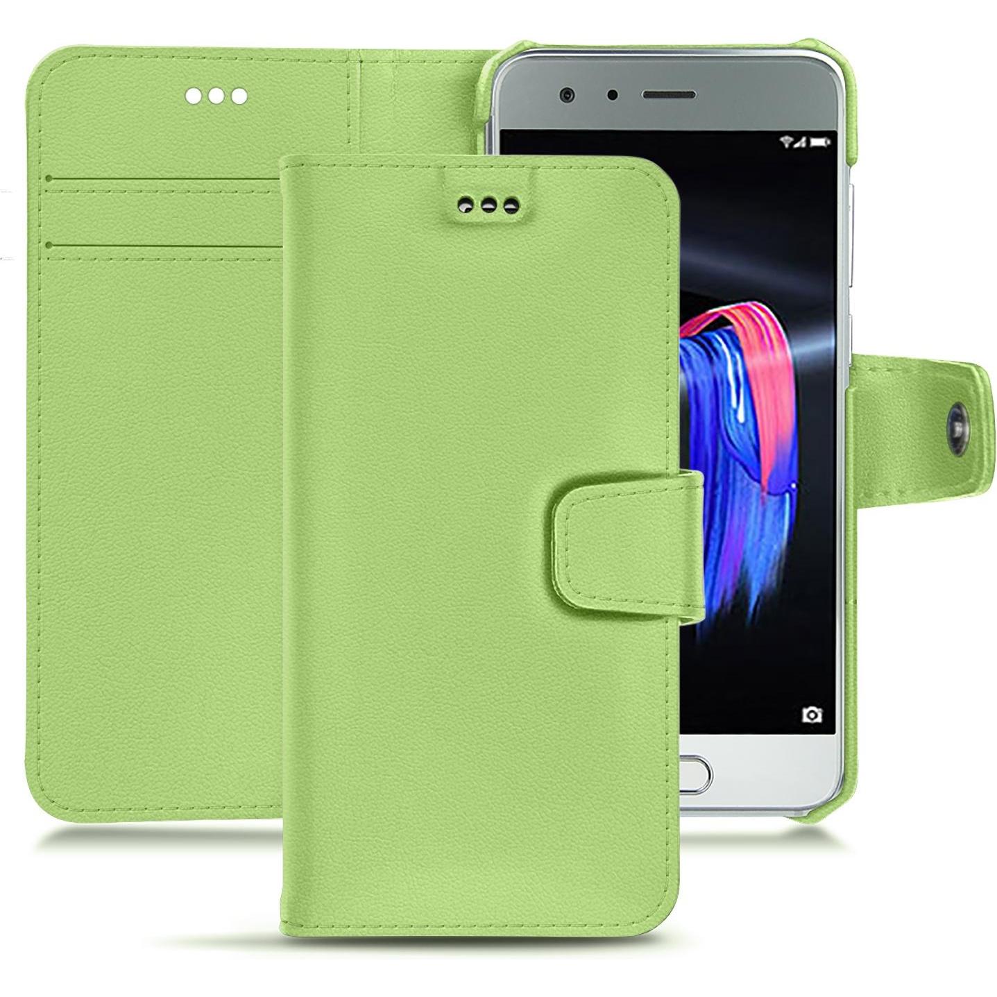 Thumbnail - Noreve Lederschutzhülle Wallet (Honor 9), Smartphone Hülle, Grün