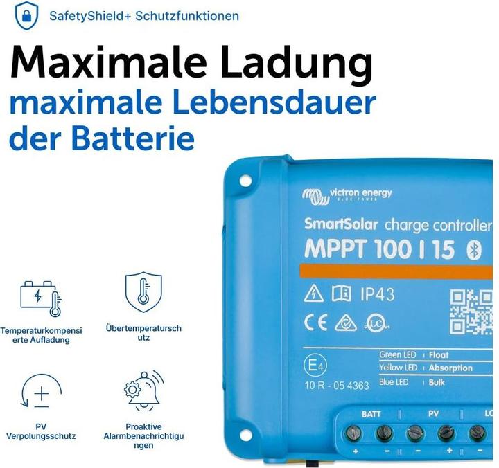 Image du produit Victron Energy SmartSolar MPPT 100/15