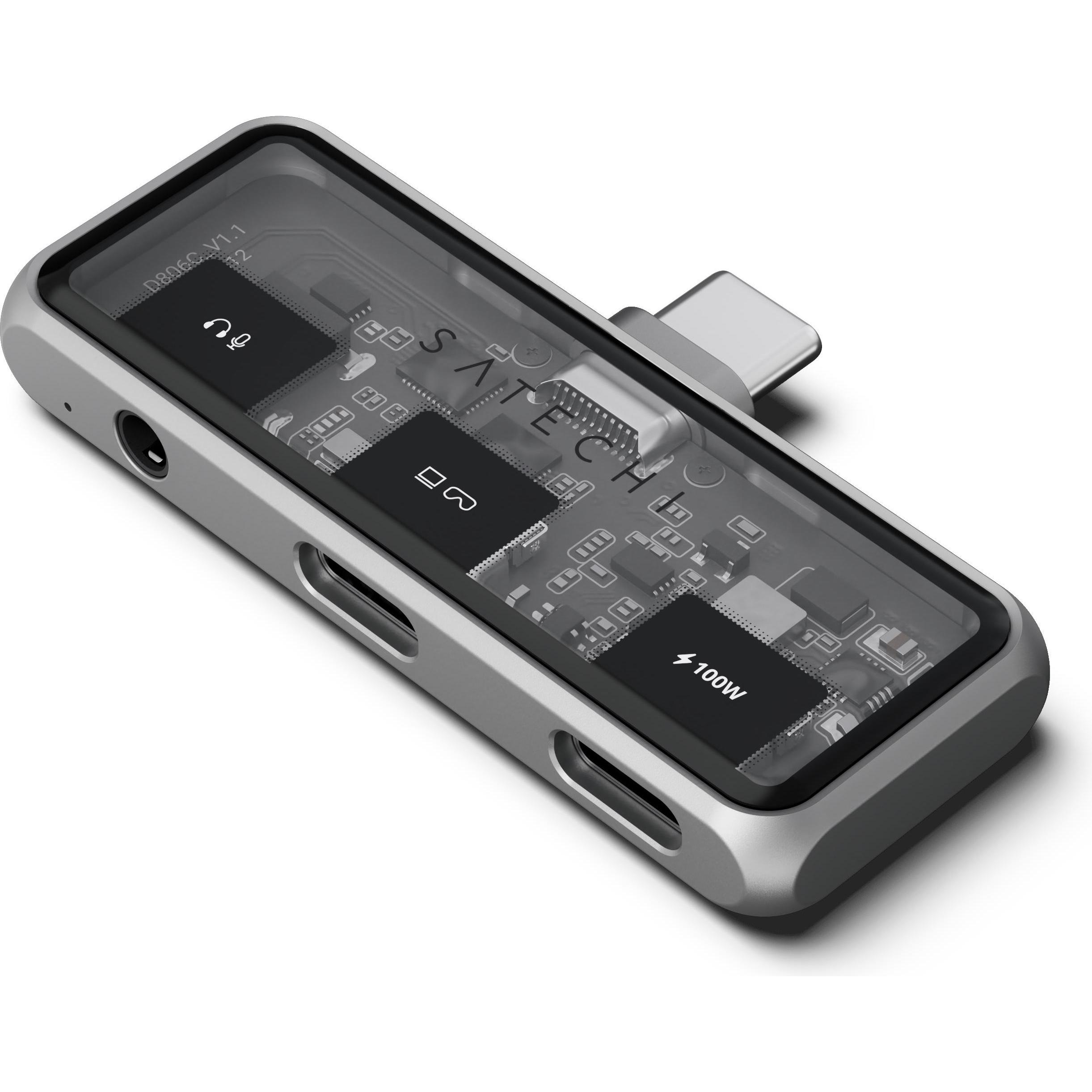 Thumbnail - Satechi Mobile XR Hub with Audio (USB-C, 2 Ports), Dockingstation + USB Hub, Grau