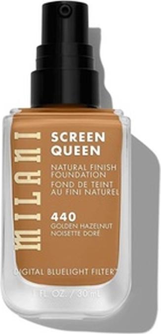 Actual product image Milani Screen Queen Liquid Foundation Makeup with Digital Bluelight Filter Technology 1 Fl Oz 440 Go (440 Golden Hazelnut)