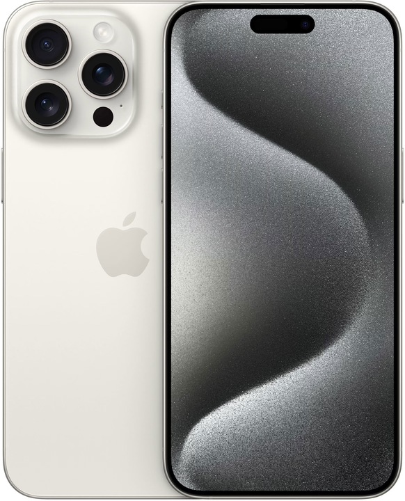 Apple iPhone 15 Pro Max (512 GB, White titanium, 6.70", SIM + eSIM, 48 Mpx, 5G)