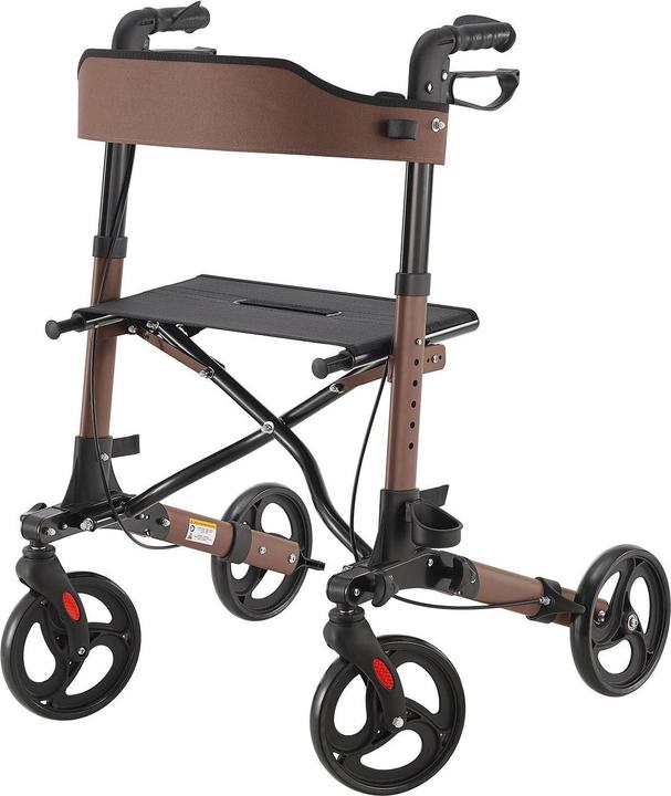 Produktbild Juskys Klappbarer Rollator Vital mit Sitzfläche & Einkaufstasche