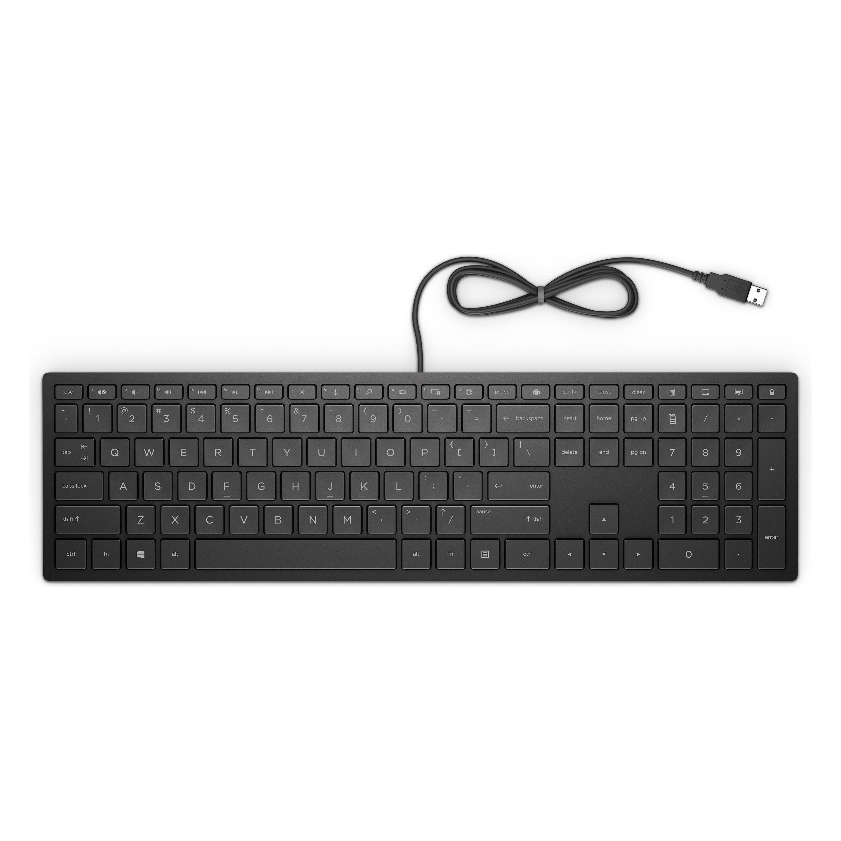 HP Pavilion 300 (DE, Kabelgebunden), Tastatur, Schwarz