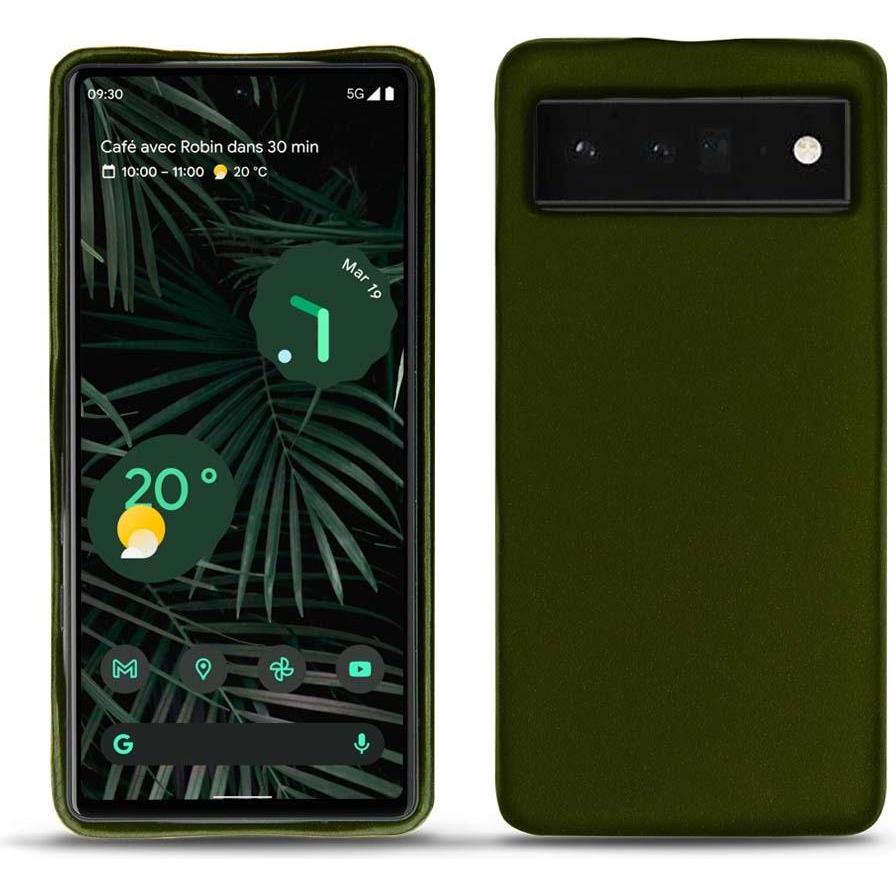 Noreve Lederschutzhülle (Google Pixel 6 Pro), Smartphone Hülle, Grün