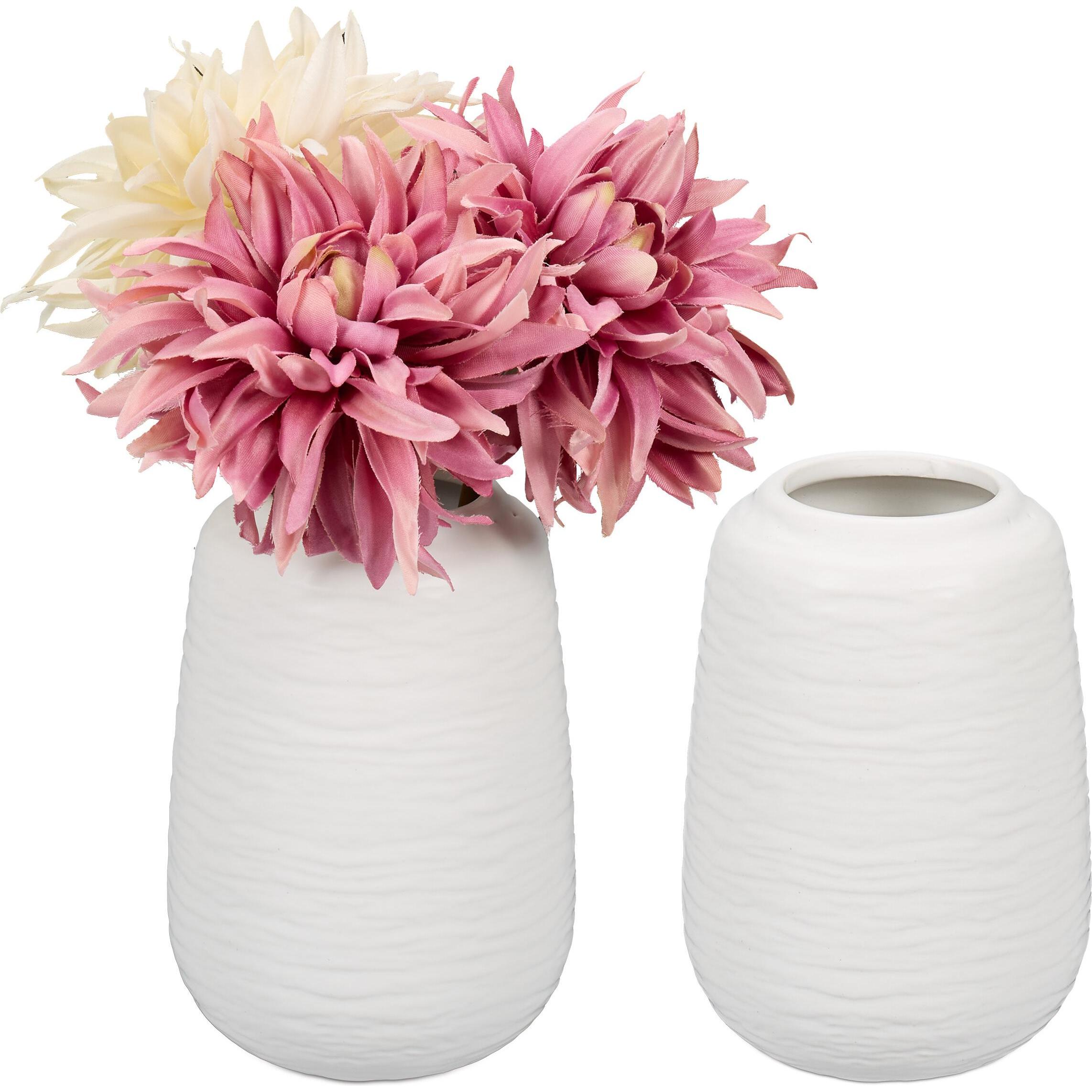 Relaxdays, Vase, Vasen Set (2 x, 10 x 10 x 15 cm)