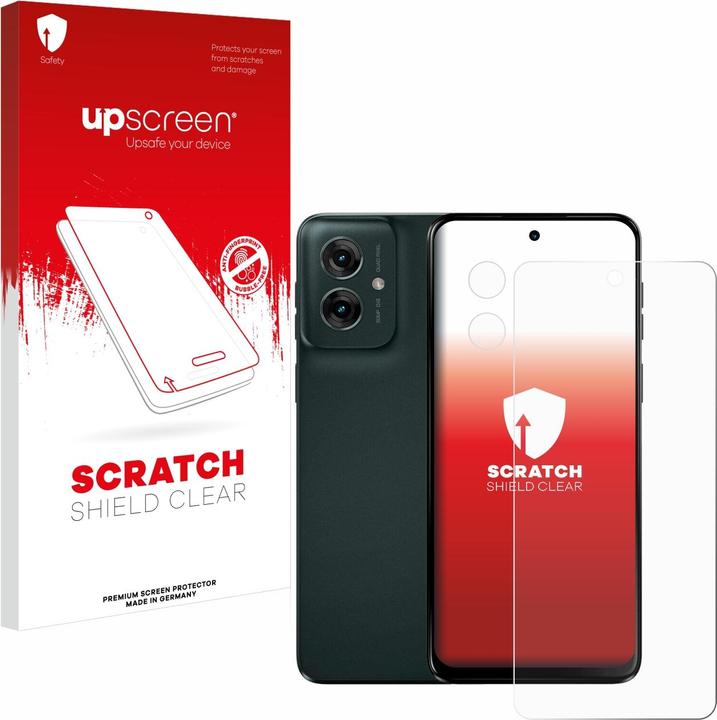 Actual product image upscreen Screen protector Screen protector film Clear Transparent (1 Piece, Motorola Moto C)
