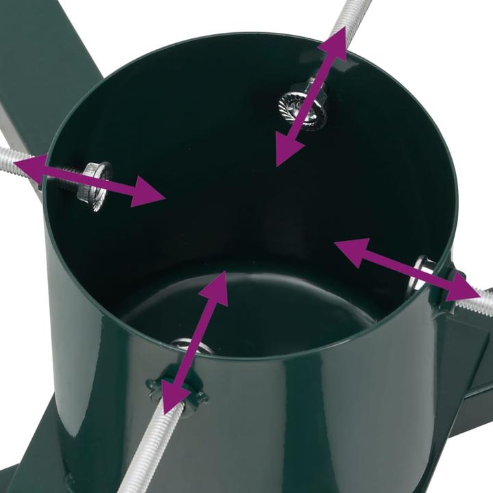 Produktbild vidaXL Christbaumständer Weihnachtsbaumständer Tannenbaumständer Weiss Metall