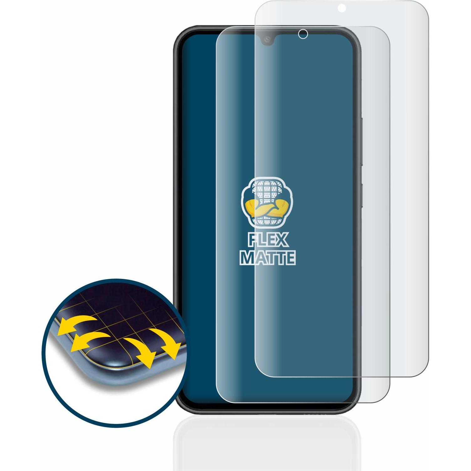 Thumbnail - BROTECT Full-Cover Displayschutz Matt (2 Stück, Samsung Galaxy A34 5G), Smartphone Schutzfolie, Grau