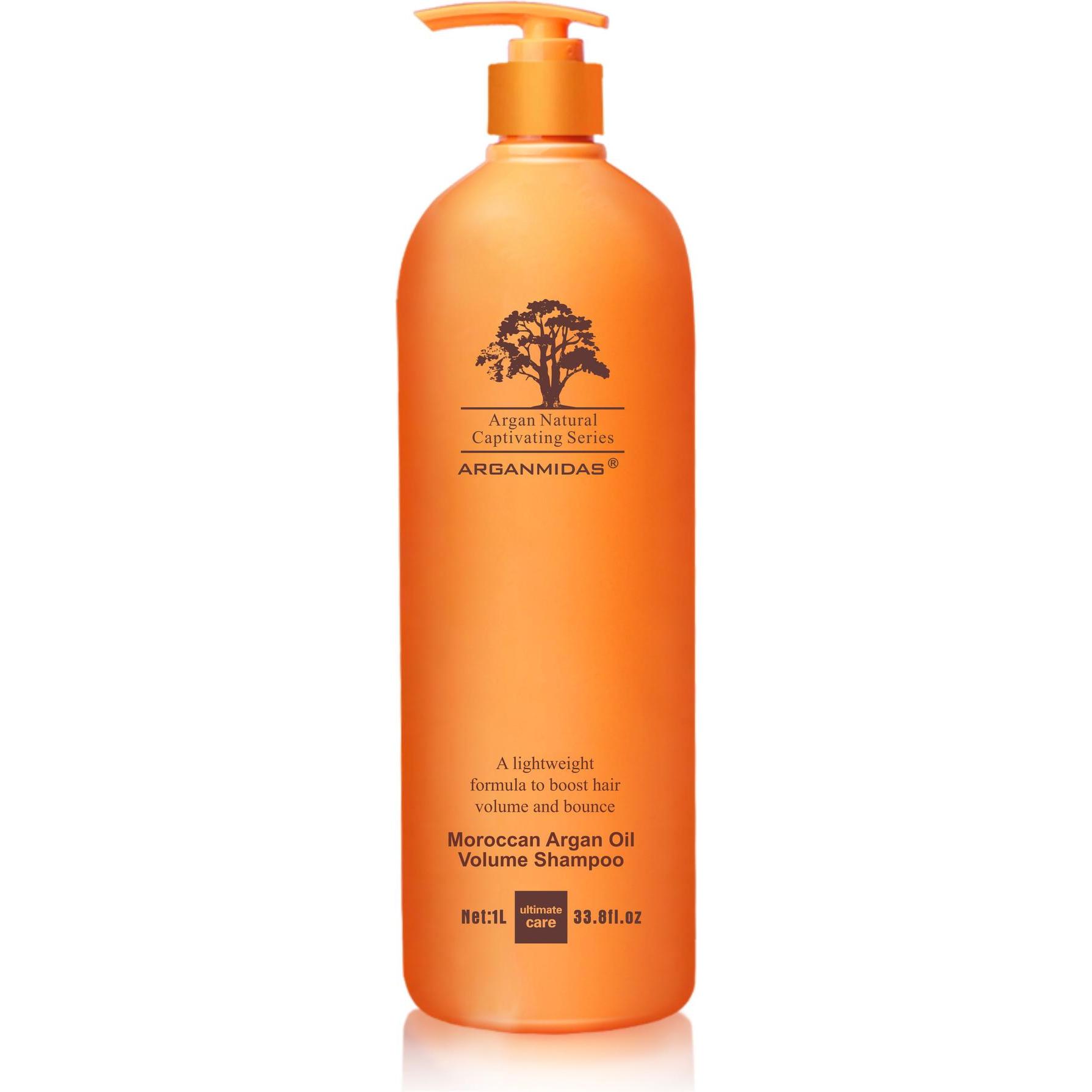 Arganmidas, Shampoo, - Moroccan Argan Oil Volume Shampoo -1000ml (Flüssiges Shampoo, 1000 ml)