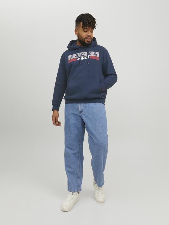 Produktbild Jack & Jones Basic Logo Plus Size Hoodie (5XL)
