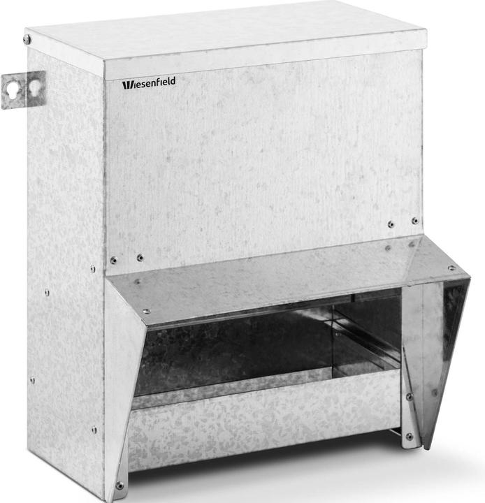 Immagine prodotto Wiesenfield Mangiatoia per galline, polli e pulcini automatica - Sistema antispreco e antitopo - 5 kg