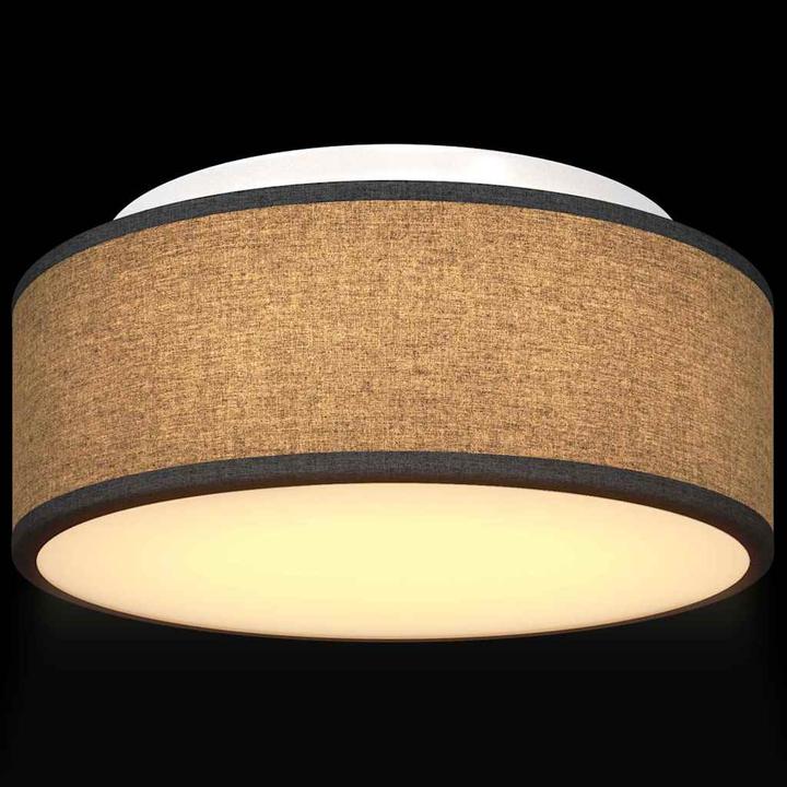 Produktbild VidaXL Deckenleuchte mit sternenförmigem Lampenschirm Grau Ø 30 cm Stoff E27 (GU10)