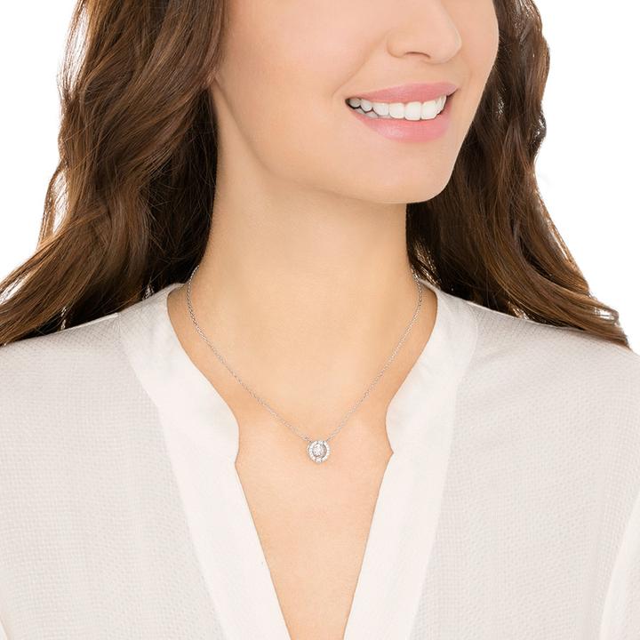 Image du produit Swarovski Collier Sparkling Dance Round (Acier inoxydable, 38 cm)