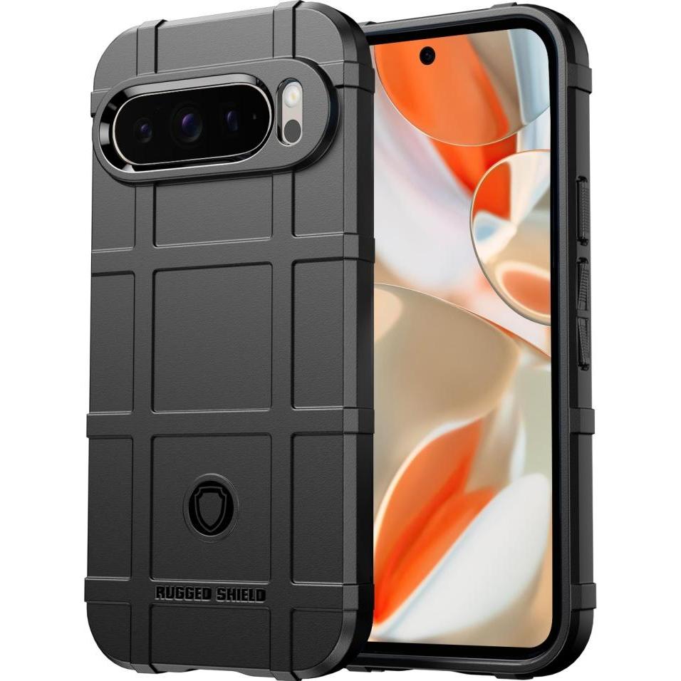 Screenguard Google Pixel 9 Pro XL Rugged Shield Hülle (Google Pixel 9 Pro XL), Smartphone Hülle, Schwarz