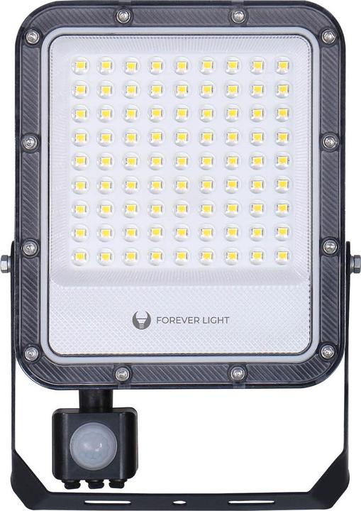 Forever Light Floodlight LED PROXIM+ 50W 6500K 7500lm PIR 230V IP65 150lm/W 5 years warranty (7500 lm, IP65)