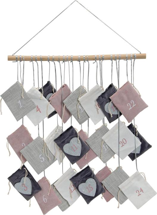 G. Wurm Adventskalender aus Textil und Holz
