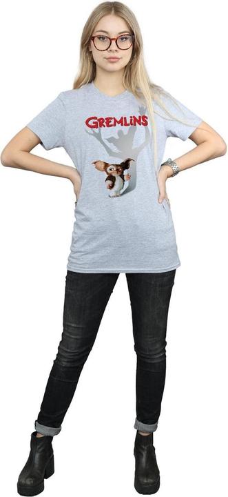 Actual product image Universal Textiles Womens/Ladies Gizmo Shadow Cotton Boyfriend T-Shirt (XXL)