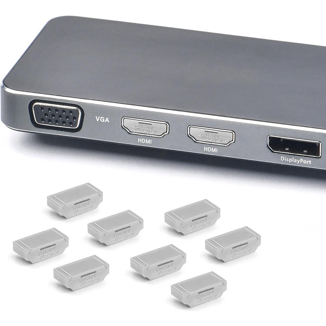 Thumbnail - Smart Keeper Mini "HDMI Port" Blocker grau 10 Stk, Notebook Security, Grau