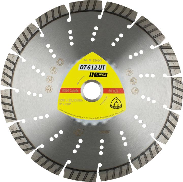 Immagine prodotto Klingspor DT 612 UT Supra - dischi diamantati 230 x 22,23 mm