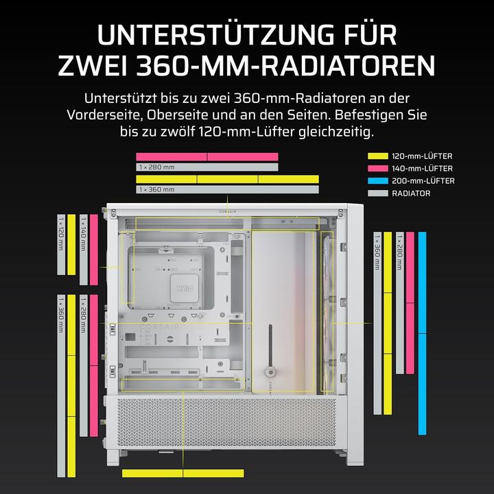 Productafbeelding Corsair Frame 4000D RS ARGB (Mini-ITX, ATX, E-ATX, mATX)