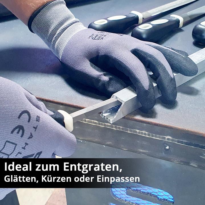 Produktbild Stahlwerk Stahlfeilen 5er Set 200 mm / 8" Raspeln / Metallfeilen / Feilen-Satz (200 mm)