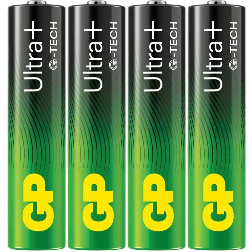 GP Batteries 24AUP-C4 A21 / AAA / LR03 ULTRA PLUS Battery (4 pz., AAA), Batterie + pile