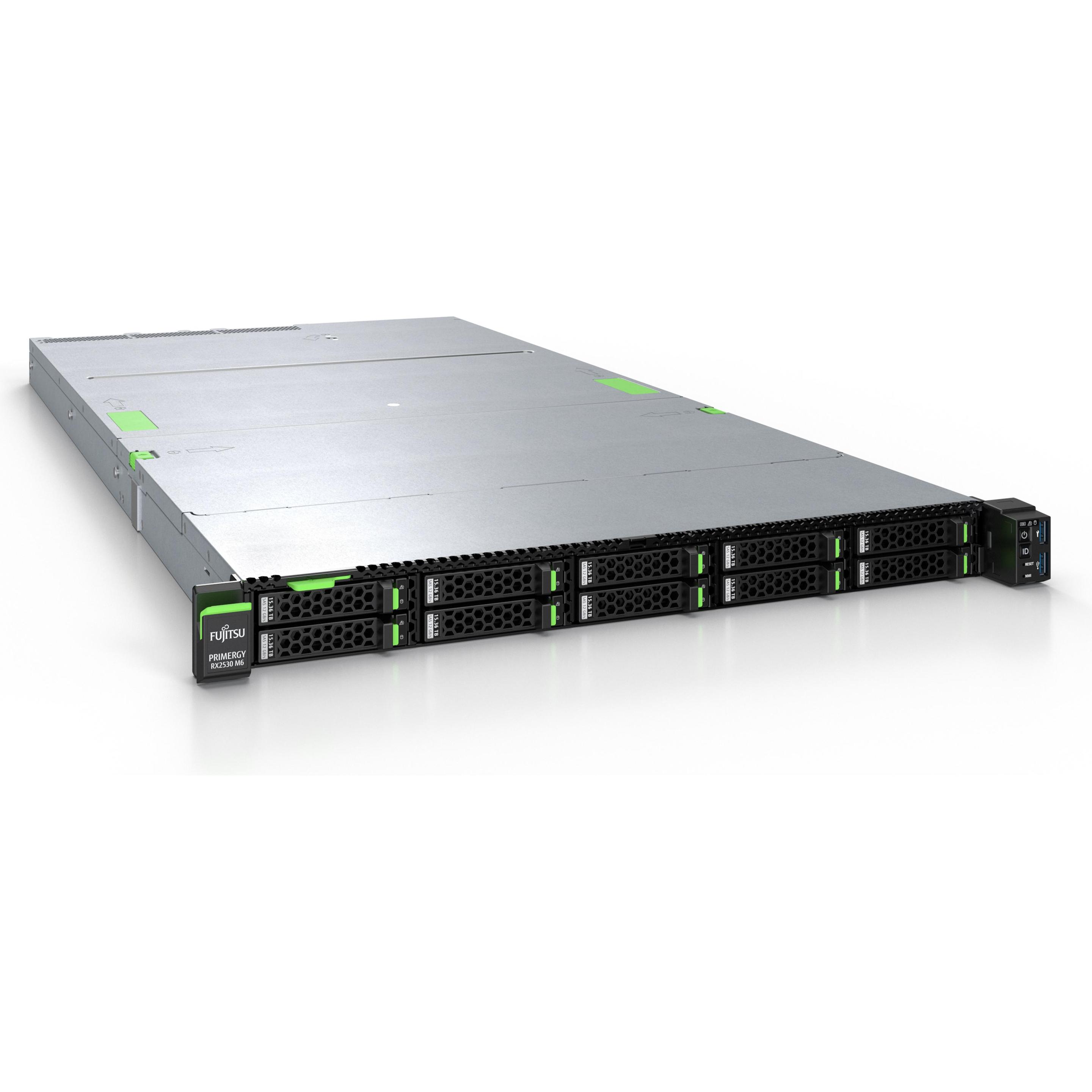 Fujitsu RX2530 M6 SILVER 4314 8xSFF titanium (Intel Xeon Silver 4314, 16 GB, Rack Server), Server