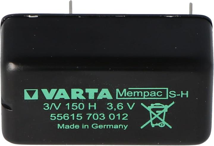 Produktbild Varta Akku Backup MEMPAC S-H, 3N150H, 55615-703-012 (1 Stk., Gerätespezifisch, 150 mAh)