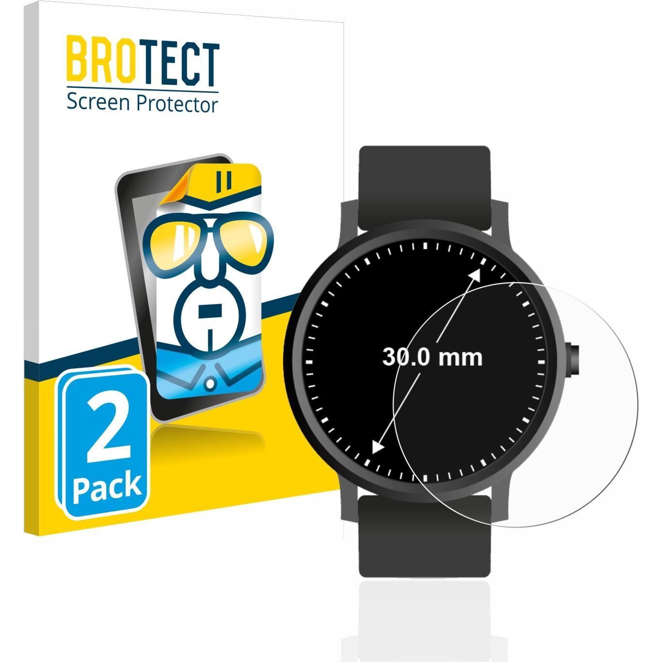 BROTECT Schutzfolie Displayschutz Klar, Smartwatch Schutzfolie, Transparent