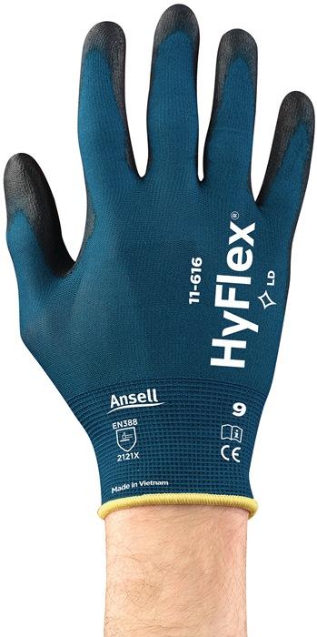Ansell Handschuhe HyFlex® 11-616 Grösse 8 grünblau/schwarz EN 388:2016 PSA-Kategorie II (8)