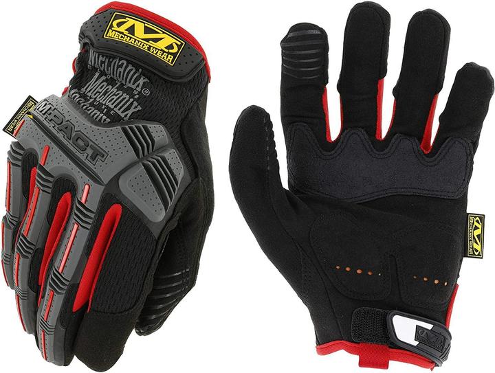 Actual product image Mechanix Wear Gloves Mechanix M-Pact® 52 black / red 10 / Size. Velcro, TrekDry®, faux leather, palm, teeth, Armor (10)