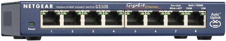 Actual product image Netgear Gs108ge (8 ports)