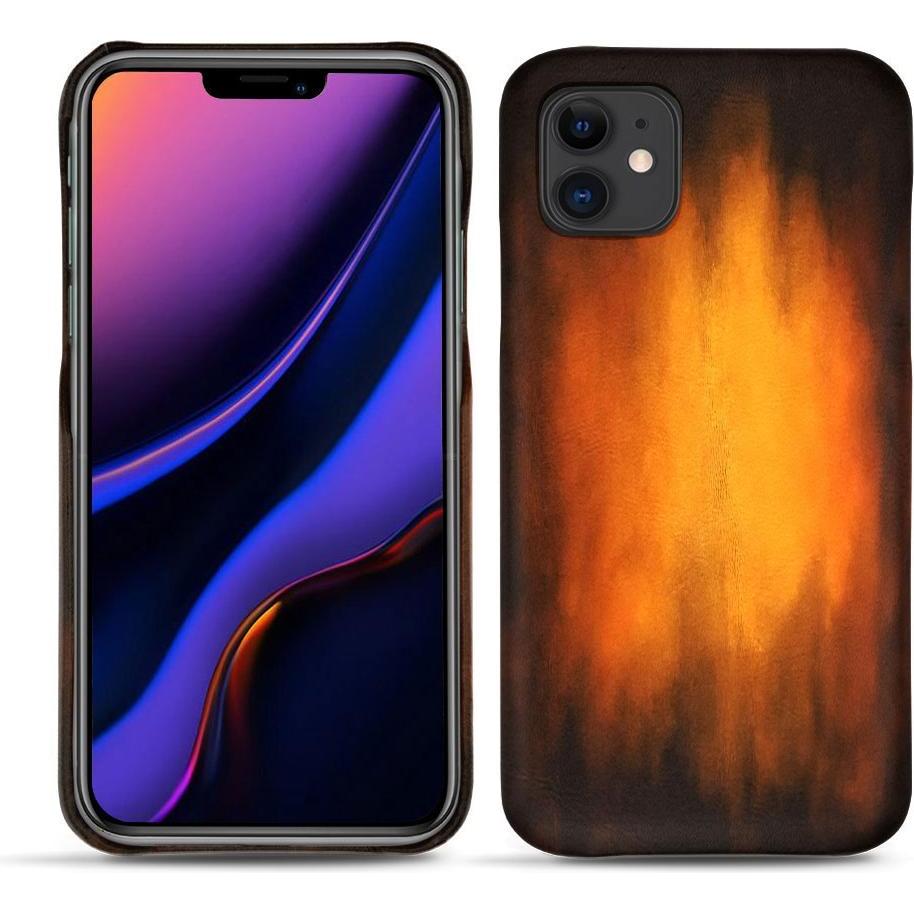 Noreve Lederschutzhülle (Apple iPhone 11), Smartphone Hülle, Violett