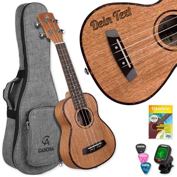 Produktbild Cascha Ukulele HH-2027 Sopran Ukulele mit personalisierter Gravur (Sopran, Soprano)