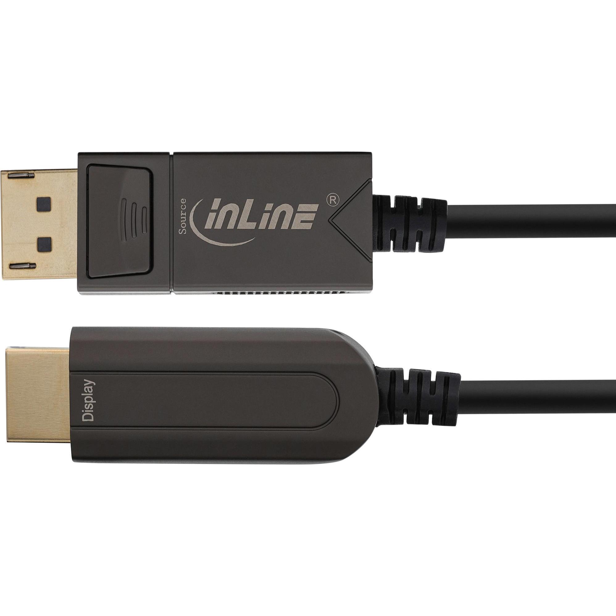 Thumbnail - InLine Videokabel DisplayPort männlich bis HDMI männlich (15 m, DisplayPort), Video Kabel
