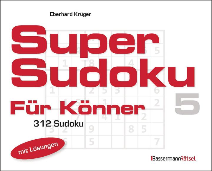 Image du produit Krüger:Supersudoku für Könner 5 (Allemand, Eberhard Krüger, 2024)