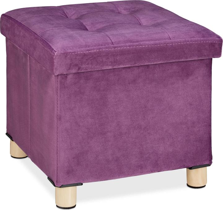 Actual product image Relaxdays Velvet stool
